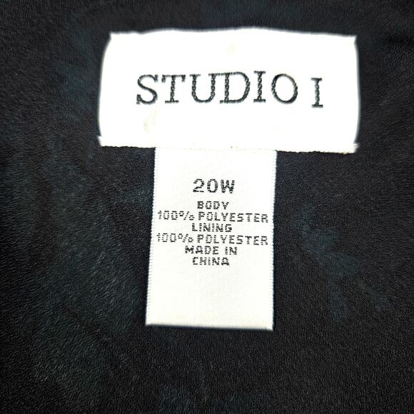 Studio 1 20W Green Women's Sleeveless Maxi BOHO Dress Plus Size 2X XXL 2XL - Picture 3 of 5